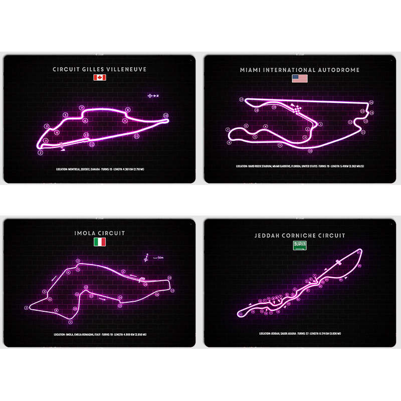 Gilles Villeneuve,Miami Grand  - Home Decor Jeddah recension och pris