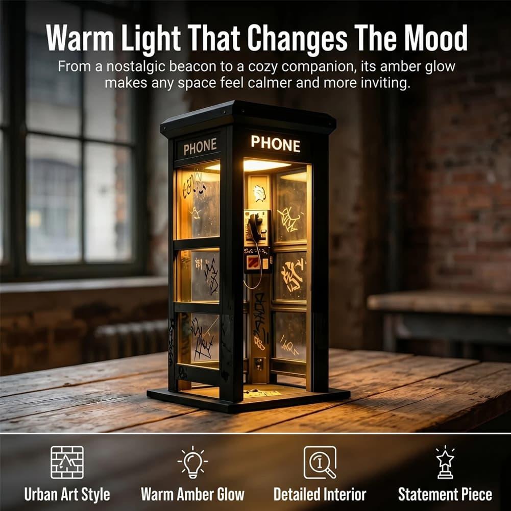 Vintage London Telephone Booth - Home Decor Light recension och pris