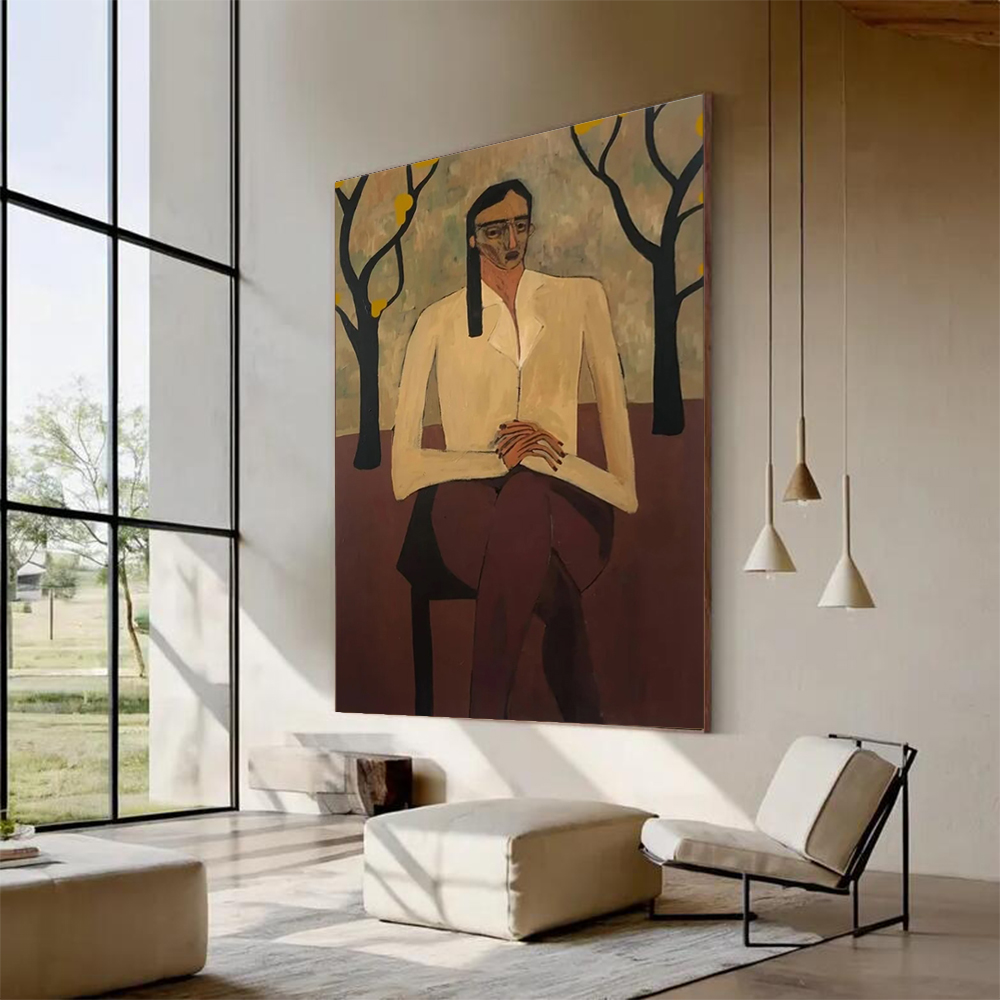 100% Handmade Abstract Oil Pai - Home Decor Free Images recension och pris