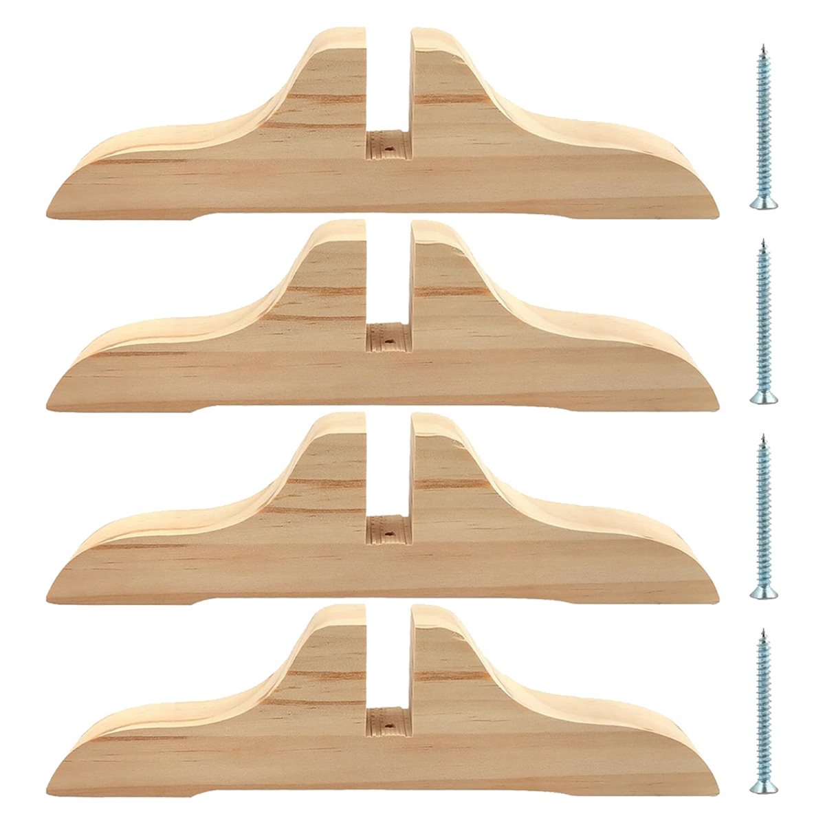 PHONE&GEAR 4pcs Wooden Room Di - Room Divider Screen recension och pris