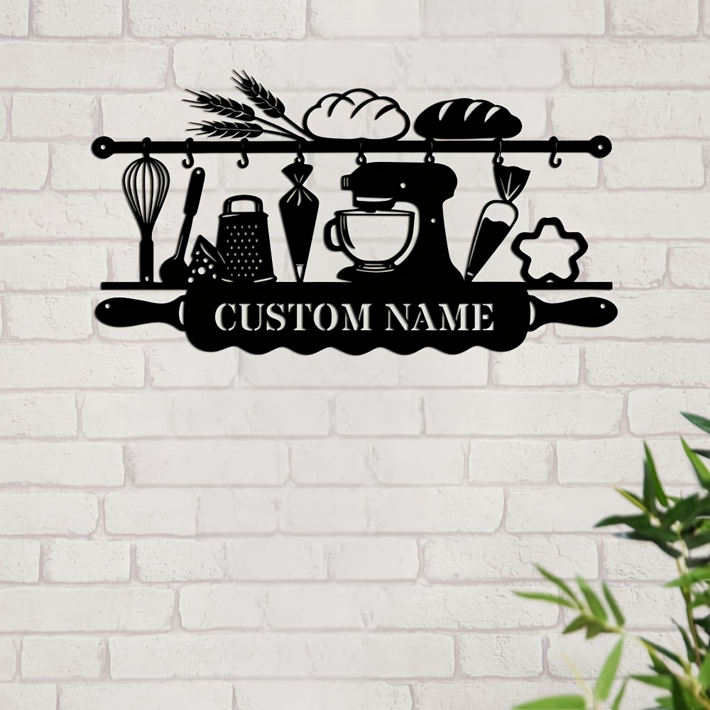 Personalized Kitchen Iron Wall - Home Decor Rustic recension och pris