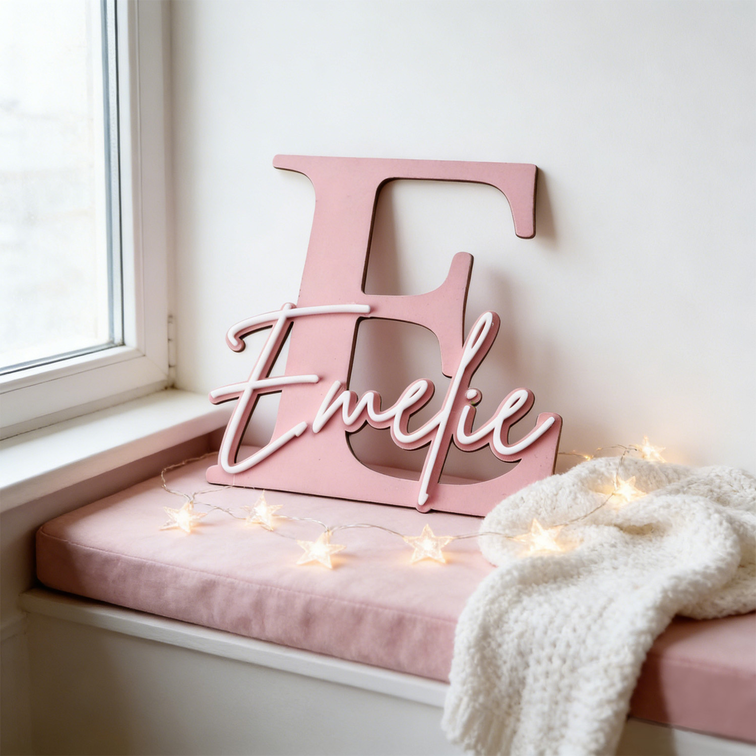 1pc Double-layer Wooden Name D - Home Decor Happy recension och pris
