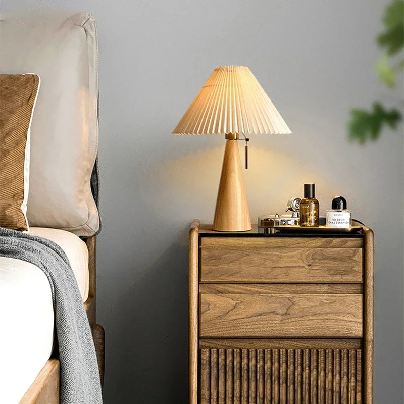 Retro Pleated Table Lamp Nordi - Home Decor Light recension och pris