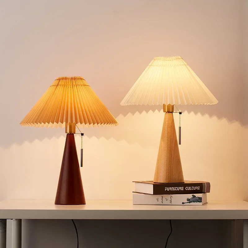 Retro Pleated Table Lamp Nordi - Home Decor Light recension och pris
