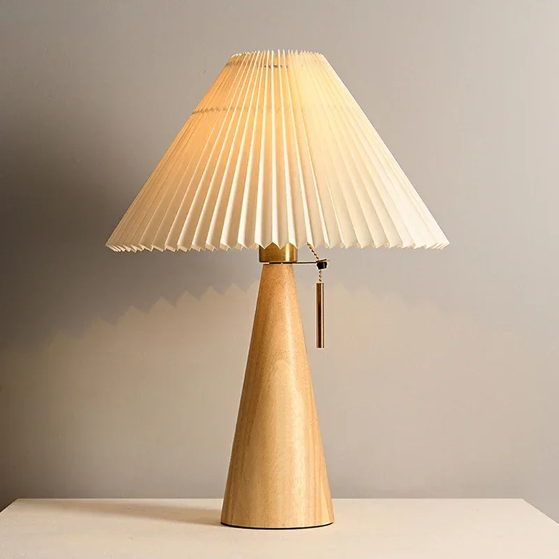 Retro Pleated Table Lamp Nordi - Home Decor Light recension och pris