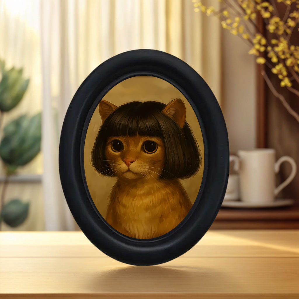 1 Piece of Fun Long-Haired Cat - Home Decor Quirky recension och pris