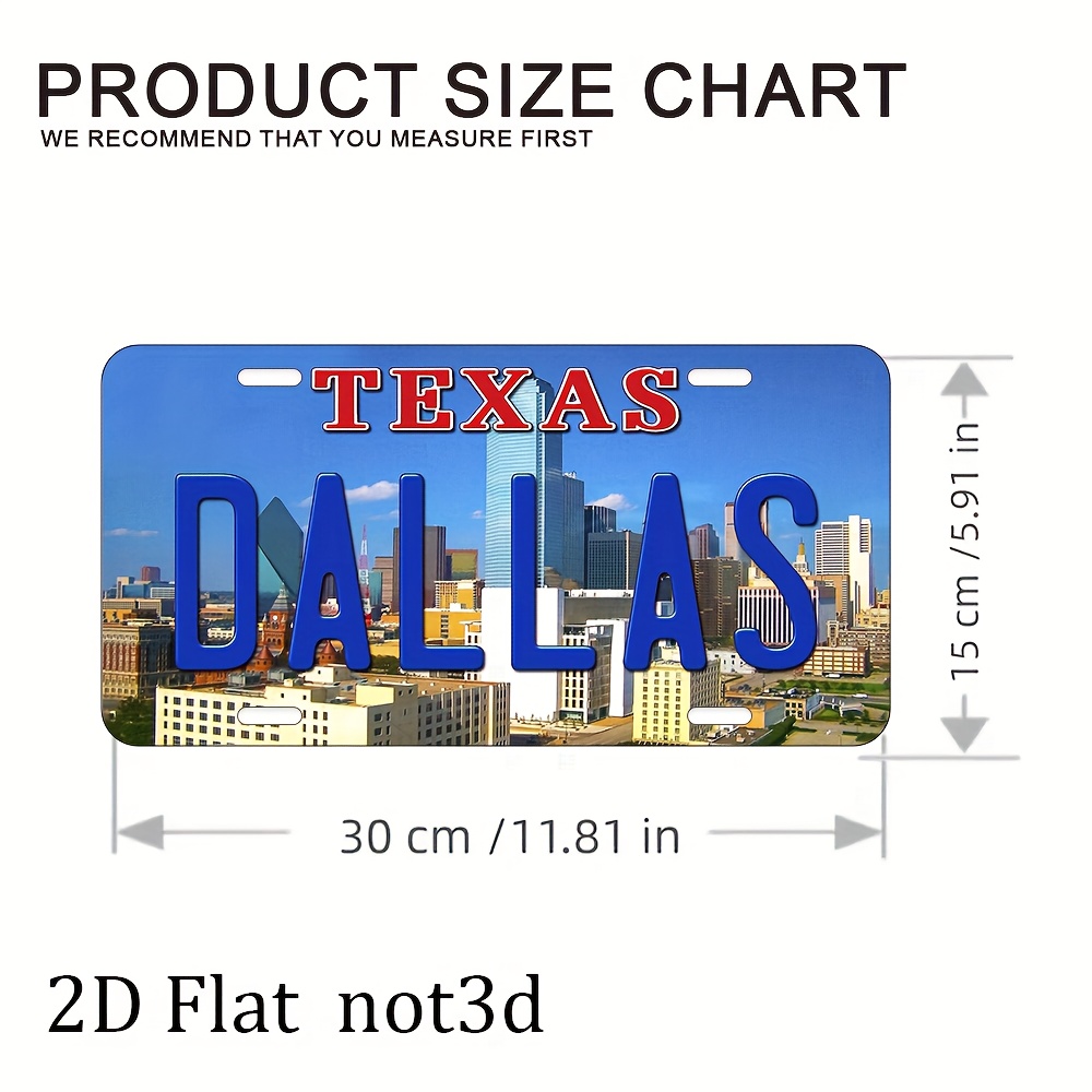 2D Flat, 1pc Vintage Texas Dal - Home Decor Dallas recension och pris