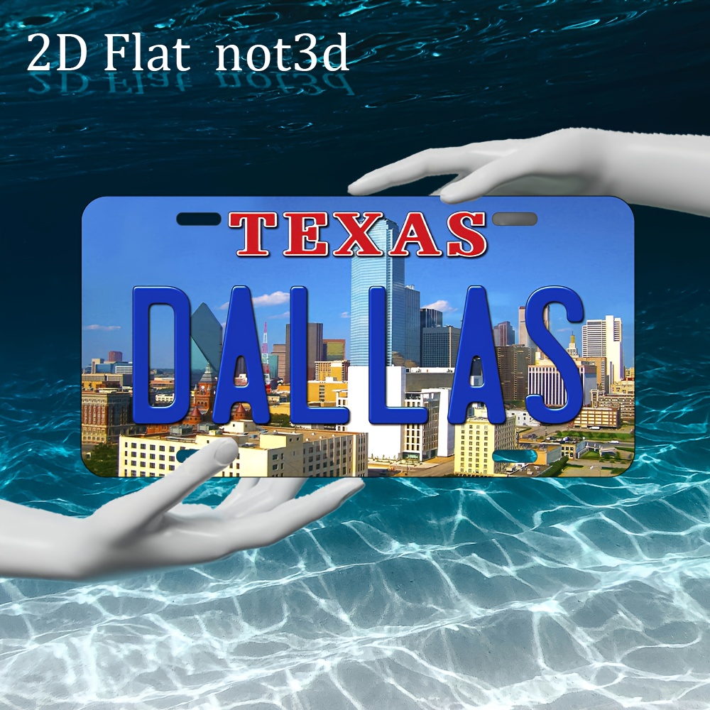 2D Flat, 1pc Vintage Texas Dal - Home Decor Dallas recension och pris