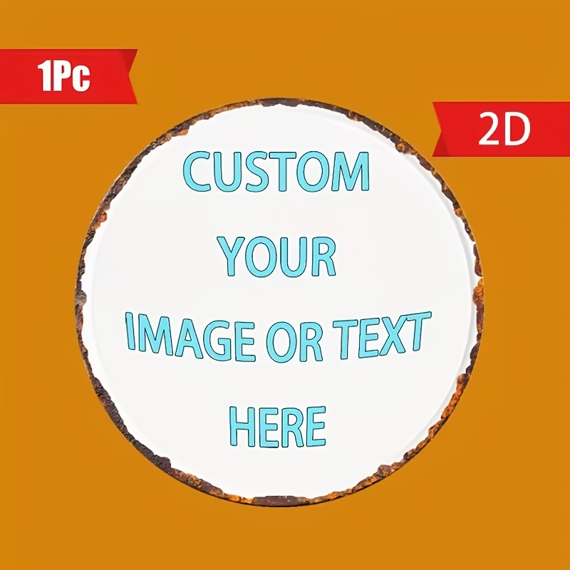 Custom Round Metal Tin Sign, P - Home Decor Free Images recension och pris