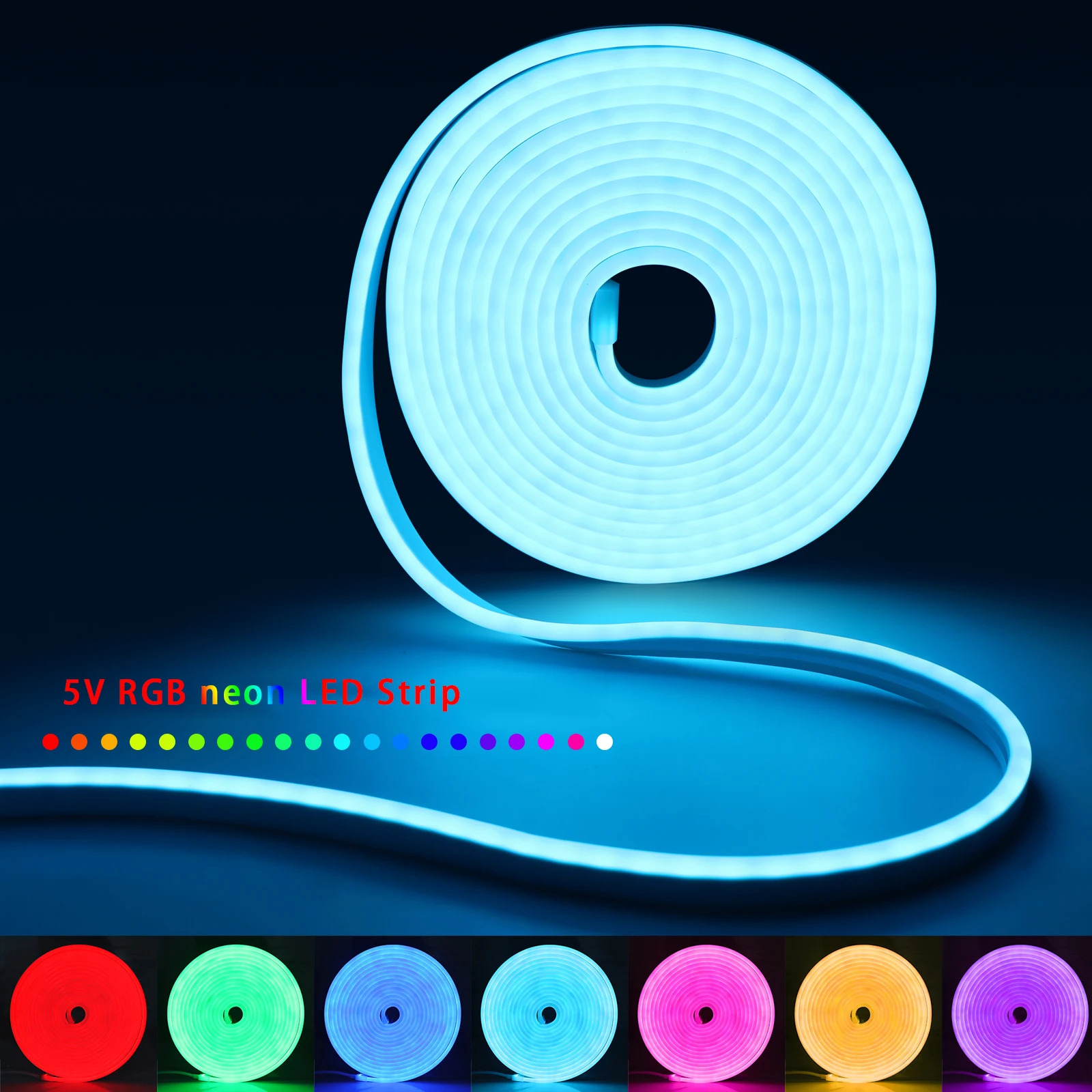1-5m RGB LED Neon Strip Light  - Home Decor Happy recension och pris