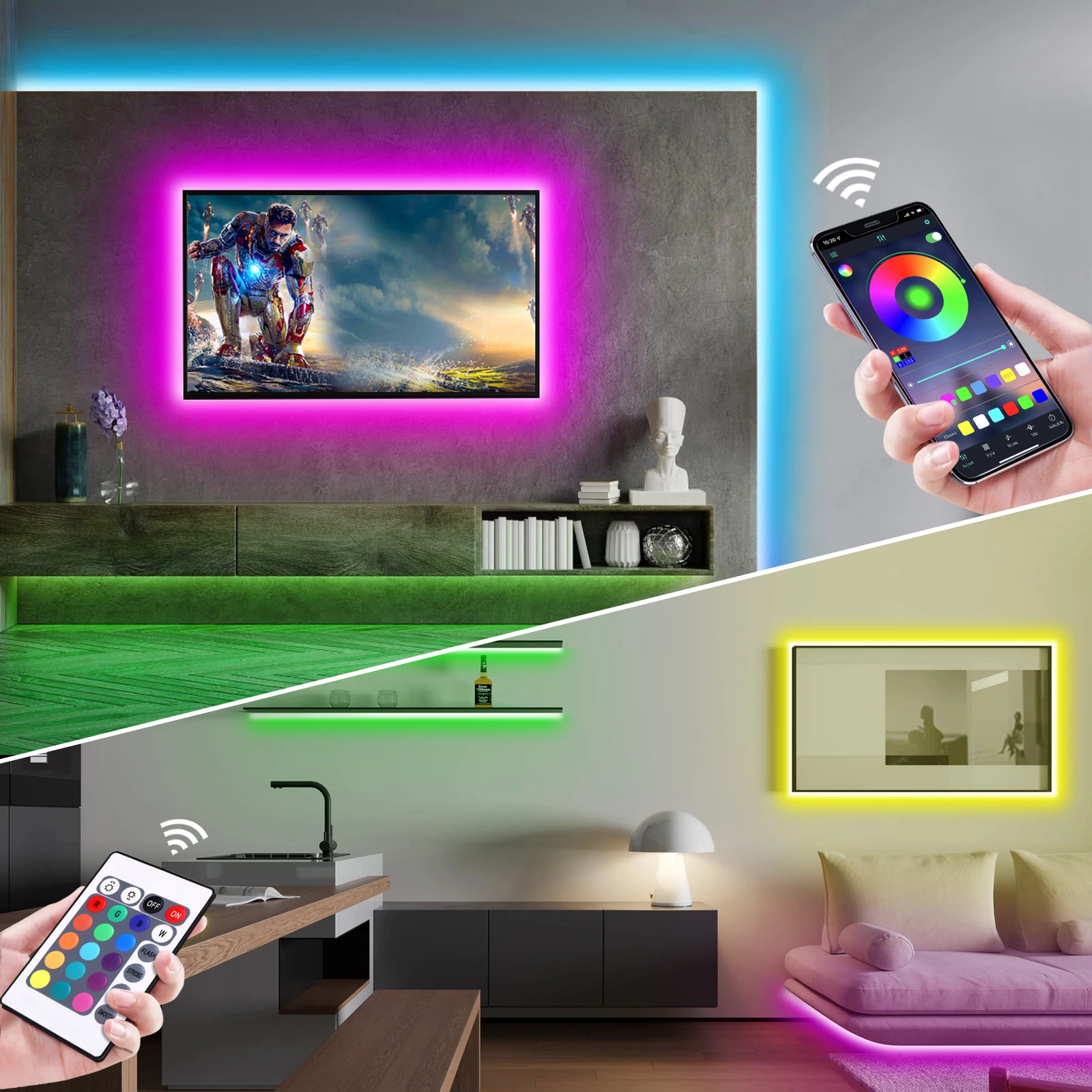 1-5m RGB LED Neon Strip Light  - Home Decor Happy recension och pris